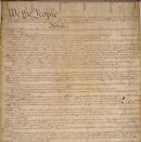 Première page de la Constitution des États-Unis, 1787
