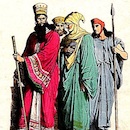 Costumes de nobles mèdes et perses - THE HISTORY OF COSTUME By Braun et Schneider (1861)